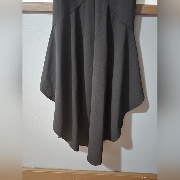NWT Hello Molly Women's Small Size 4 Hi-Low Ruffle Hem Black Maxi Dress - Picture 6 of 12